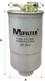 Фільтр палива MFILTER DF 693